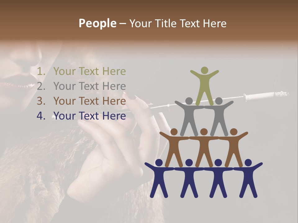 Lady Black Old PowerPoint Template