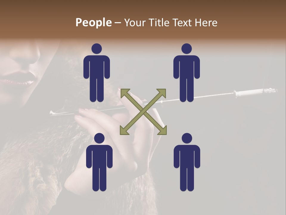 Lady Black Old PowerPoint Template