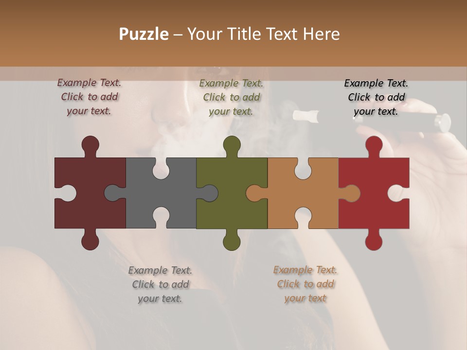 Dampf Wasserdampf Sucht PowerPoint Template