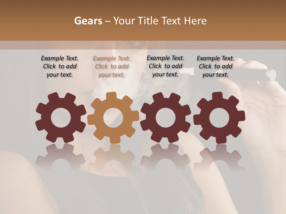 Dampf Wasserdampf Sucht PowerPoint Template