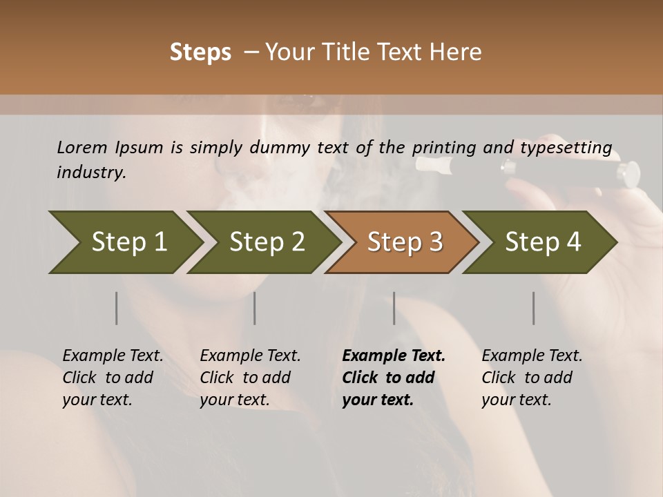 Dampf Wasserdampf Sucht PowerPoint Template