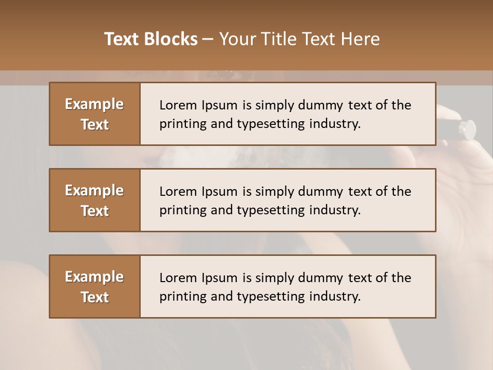 Dampf Wasserdampf Sucht PowerPoint Template