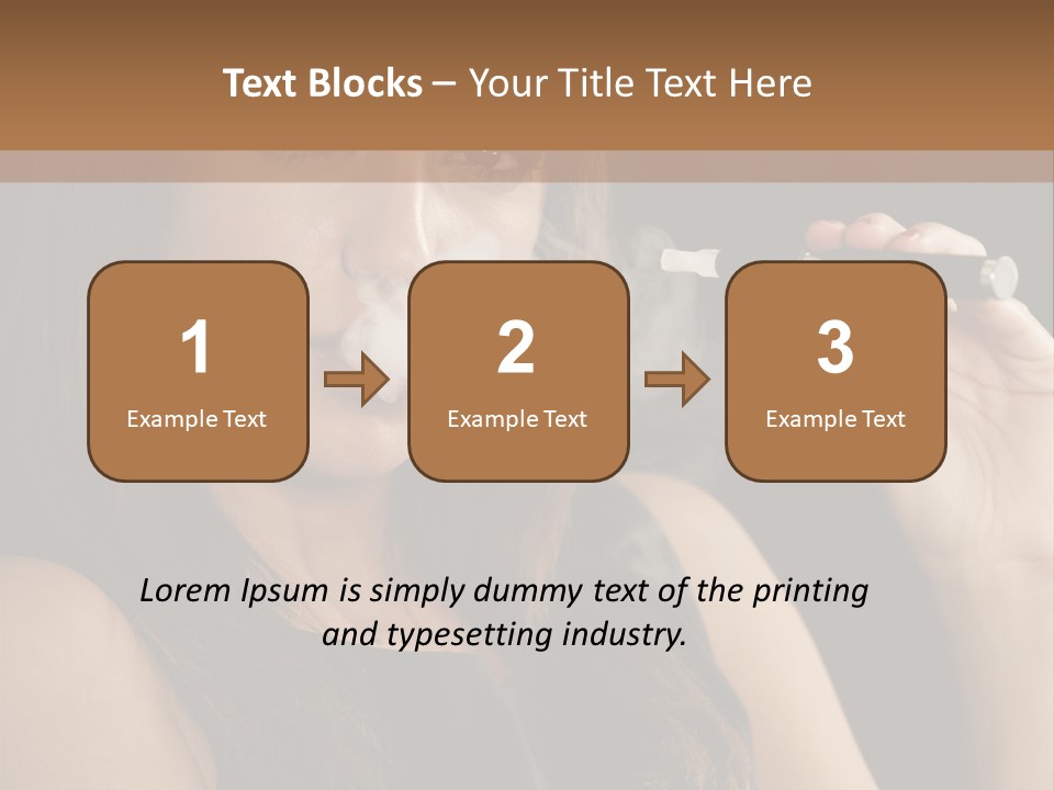 Dampf Wasserdampf Sucht PowerPoint Template