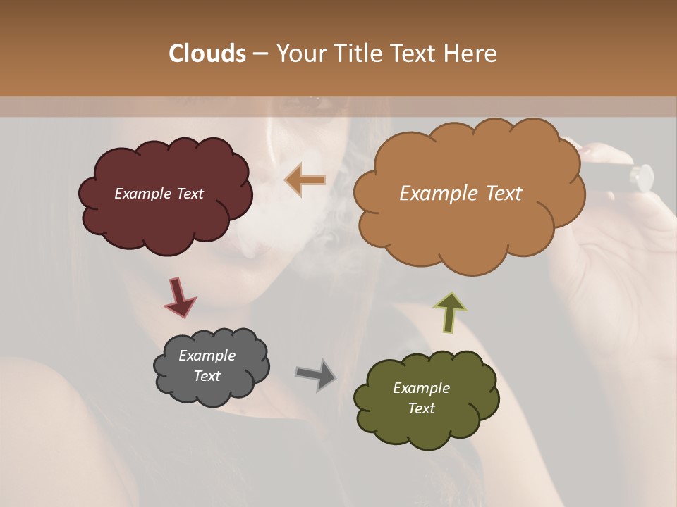 Dampf Wasserdampf Sucht PowerPoint Template