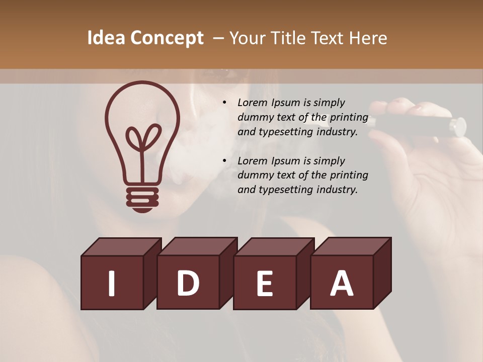 Dampf Wasserdampf Sucht PowerPoint Template