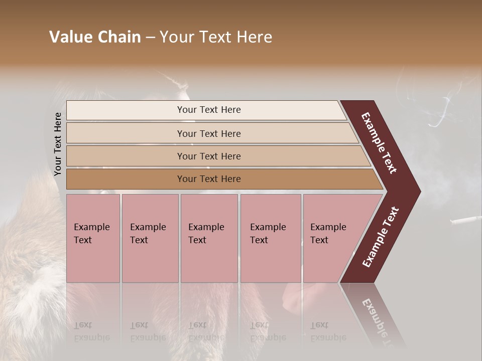 Brunette Vintage Fur PowerPoint Template