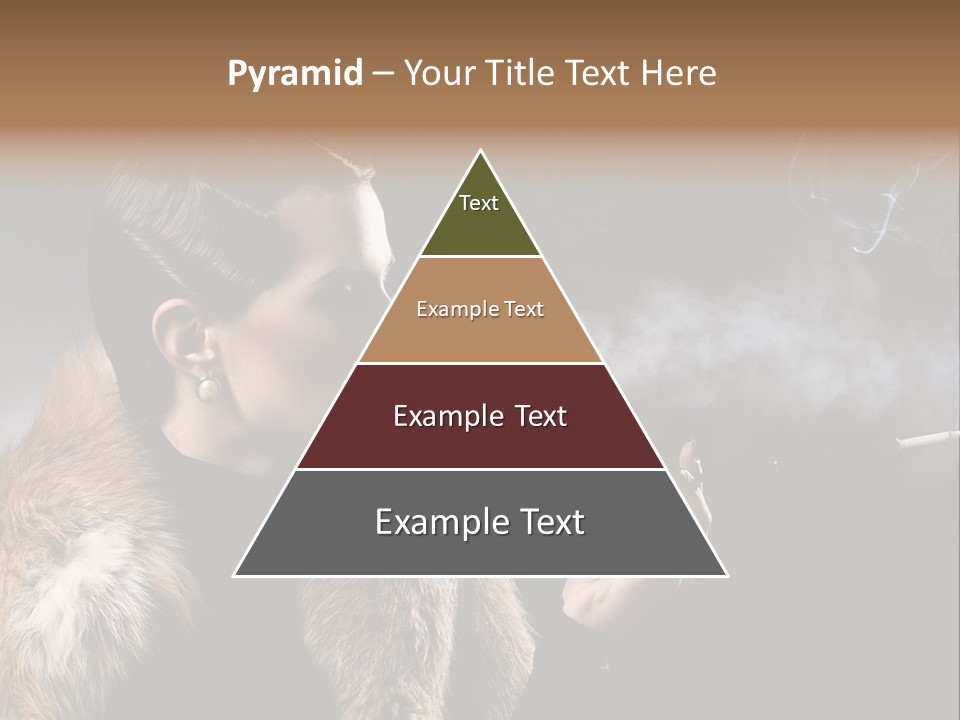 Brunette Vintage Fur PowerPoint Template