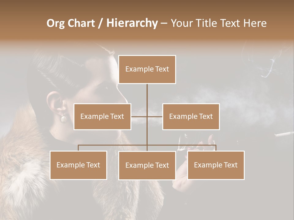 Brunette Vintage Fur PowerPoint Template