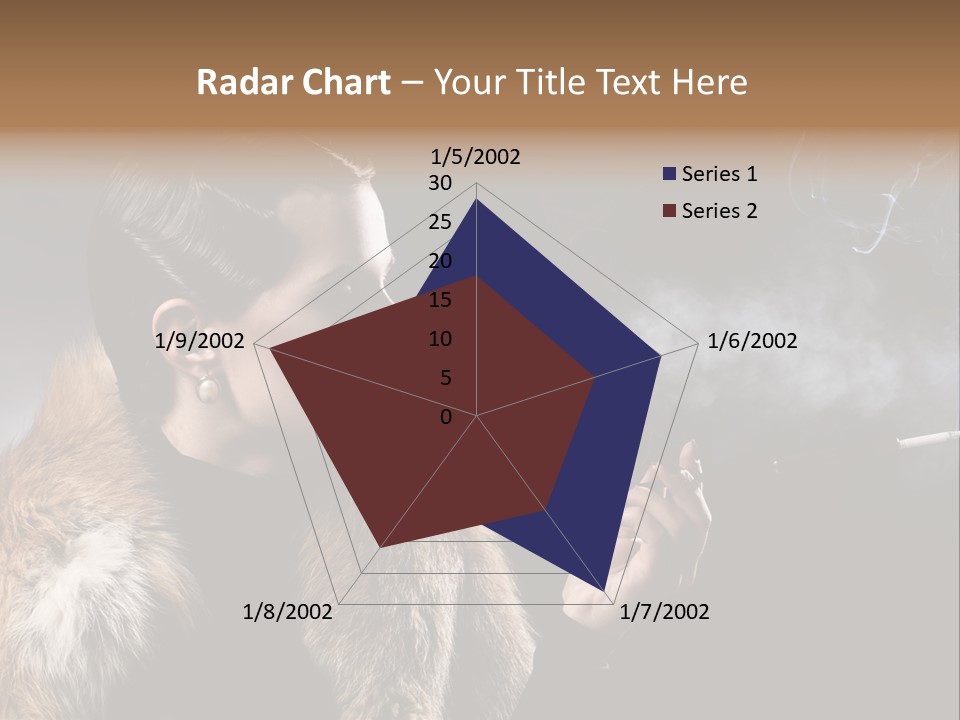 Brunette Vintage Fur PowerPoint Template