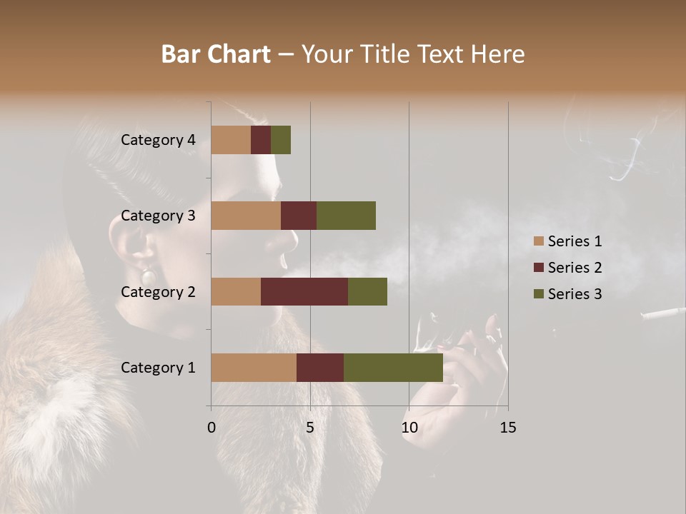 Brunette Vintage Fur PowerPoint Template