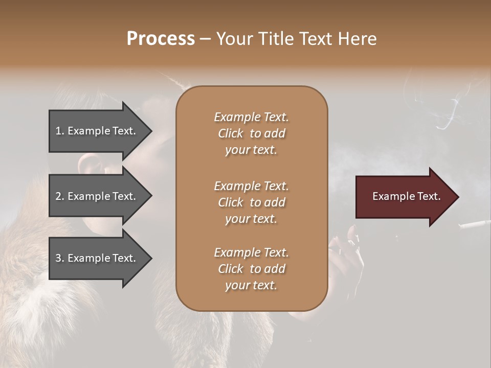 Brunette Vintage Fur PowerPoint Template