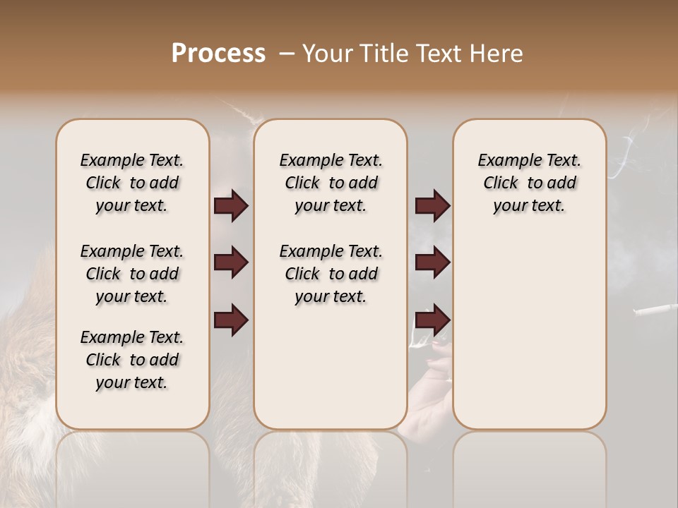 Brunette Vintage Fur PowerPoint Template