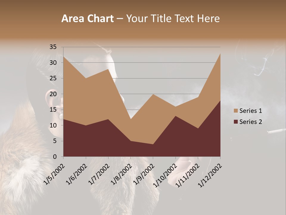 Brunette Vintage Fur PowerPoint Template