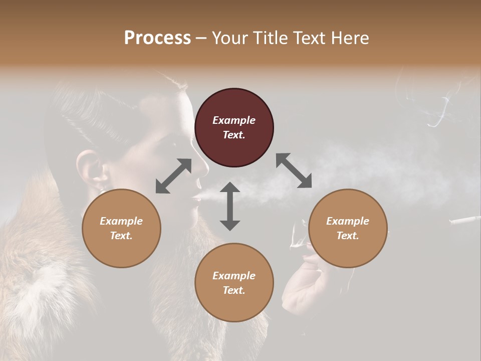 Brunette Vintage Fur PowerPoint Template