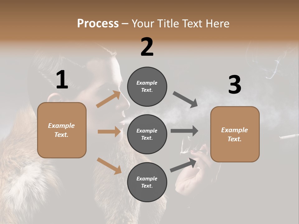 Brunette Vintage Fur PowerPoint Template