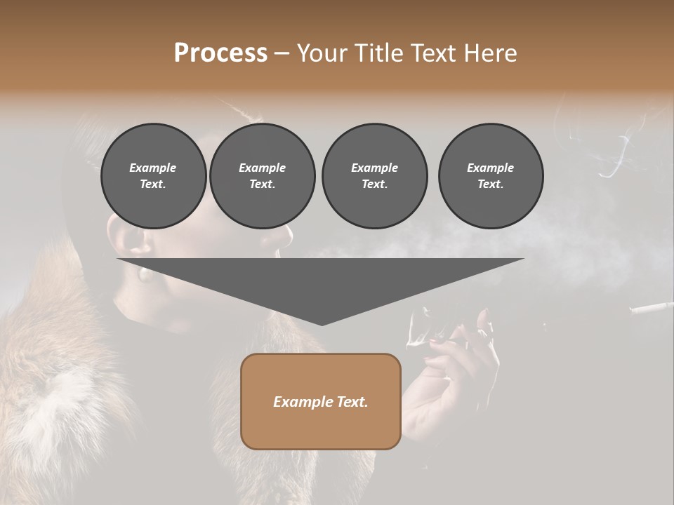 Brunette Vintage Fur PowerPoint Template