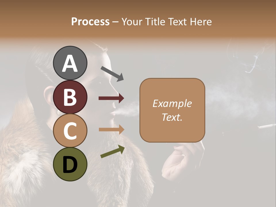 Brunette Vintage Fur PowerPoint Template