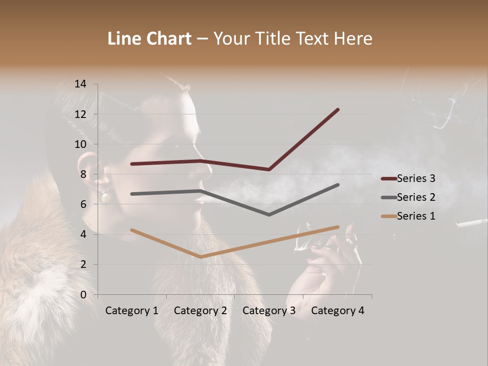 Brunette Vintage Fur PowerPoint Template