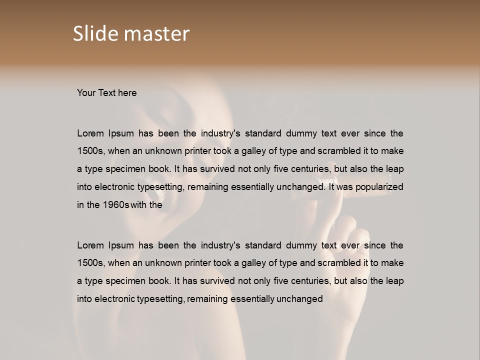 Health Cigarette Pleasure PowerPoint Template