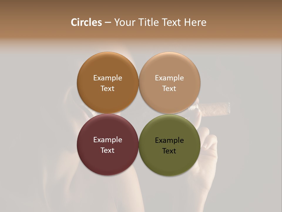 Health Cigarette Pleasure PowerPoint Template