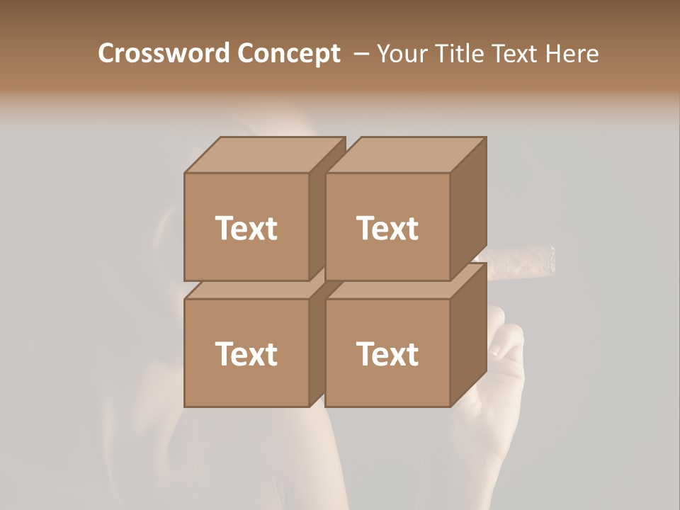 Health Cigarette Pleasure PowerPoint Template