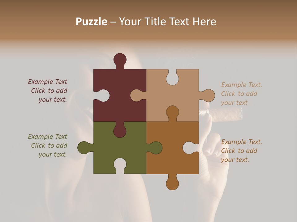 Health Cigarette Pleasure PowerPoint Template