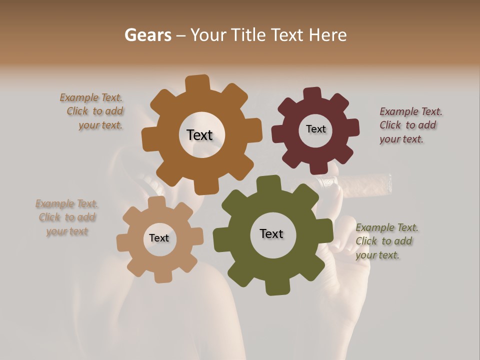 Health Cigarette Pleasure PowerPoint Template