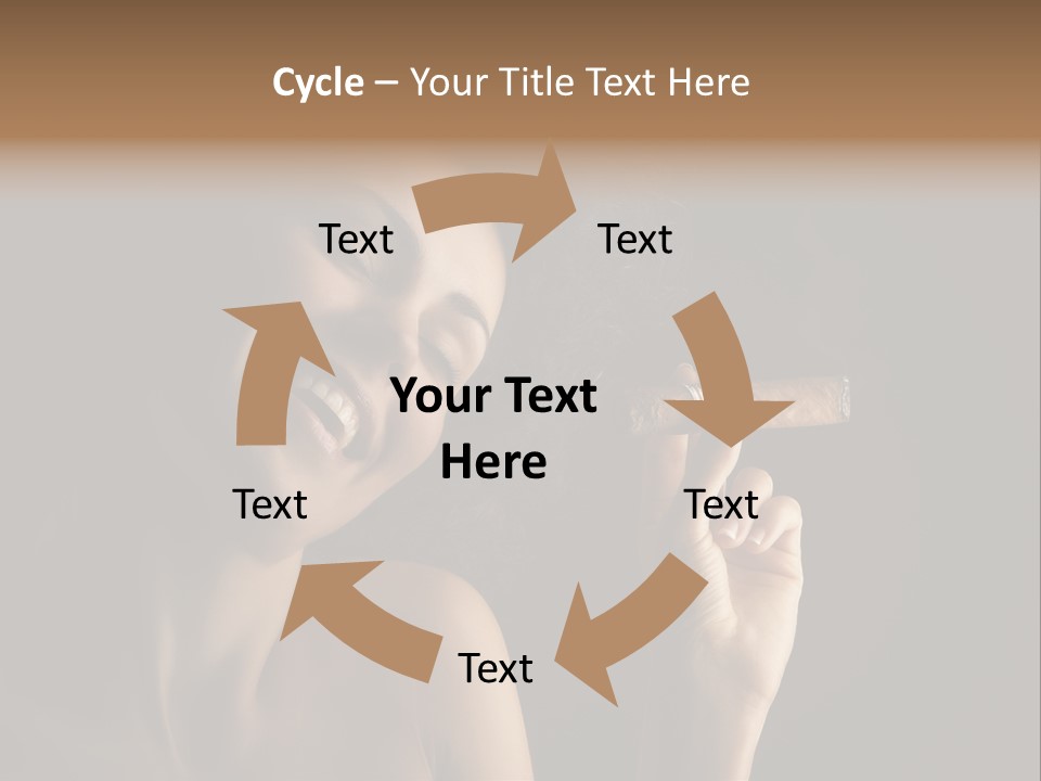 Health Cigarette Pleasure PowerPoint Template