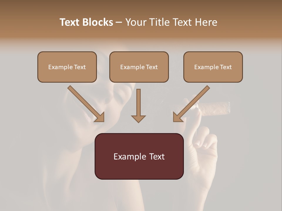 Health Cigarette Pleasure PowerPoint Template