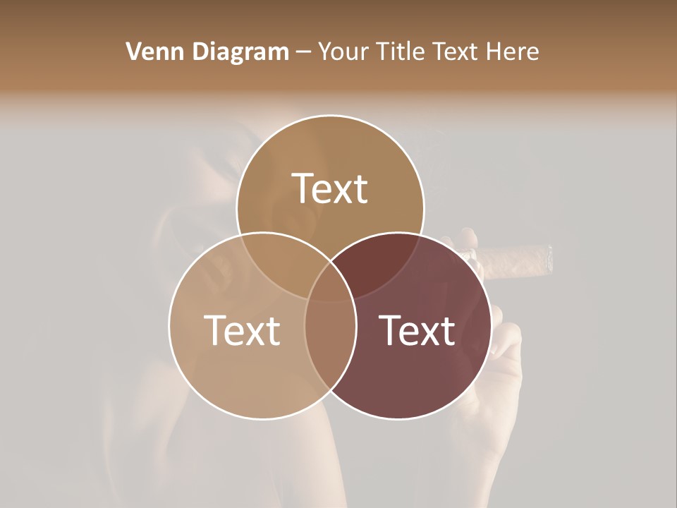 Health Cigarette Pleasure PowerPoint Template