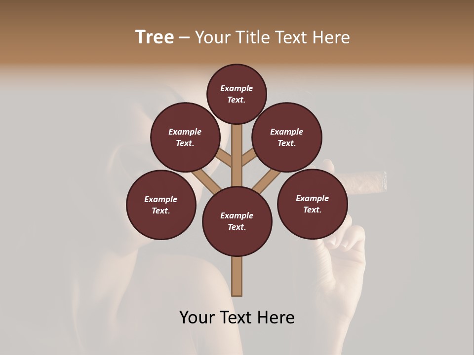 Health Cigarette Pleasure PowerPoint Template