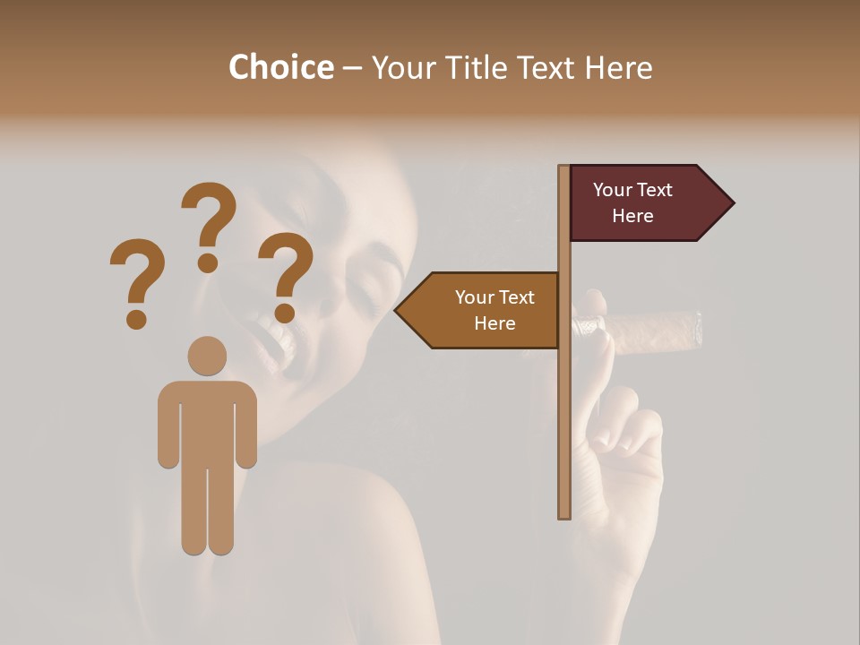 Health Cigarette Pleasure PowerPoint Template