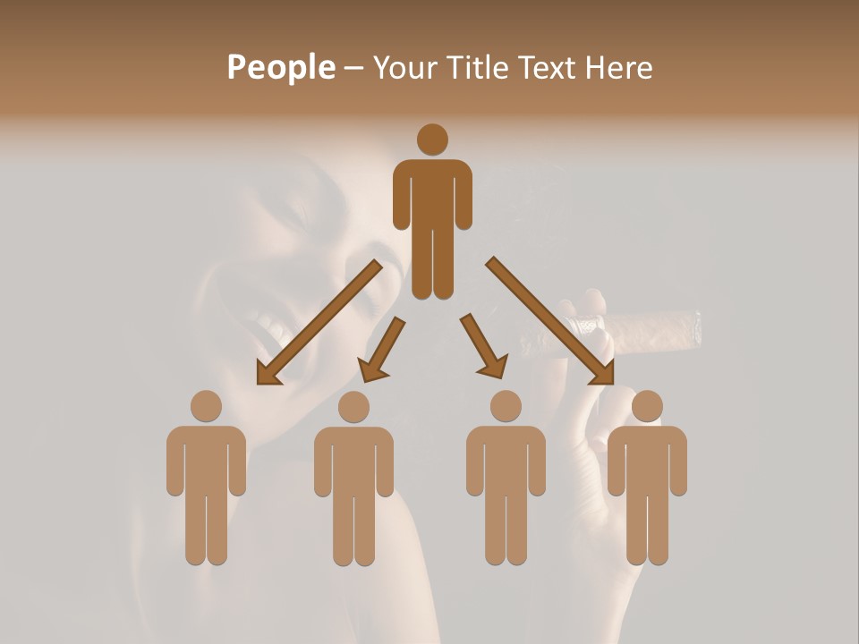 Health Cigarette Pleasure PowerPoint Template