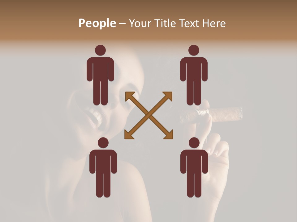 Health Cigarette Pleasure PowerPoint Template