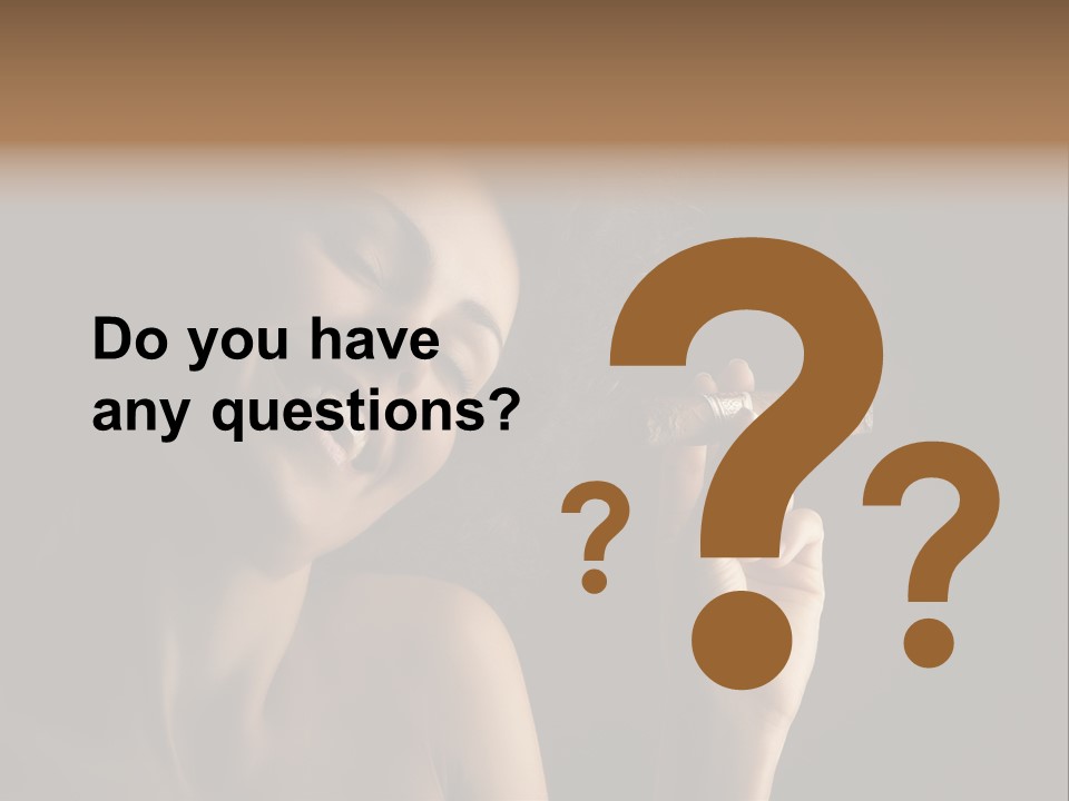 Health Cigarette Pleasure PowerPoint Template