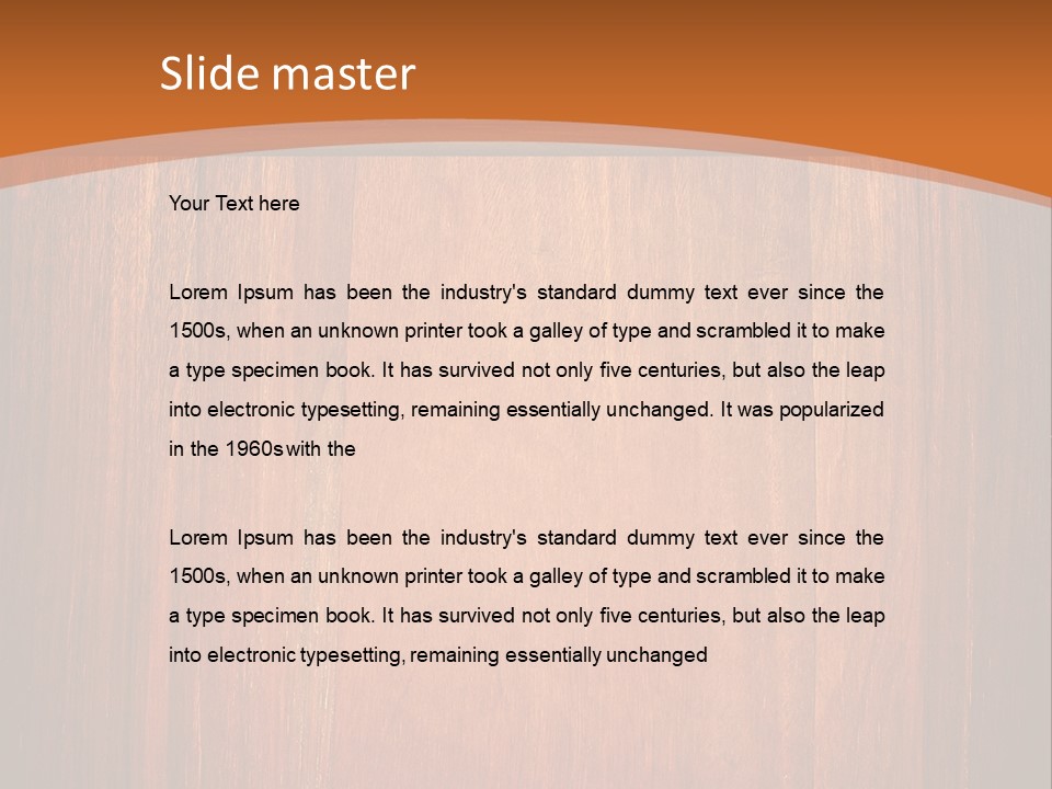 Oak Banner Timber PowerPoint Template