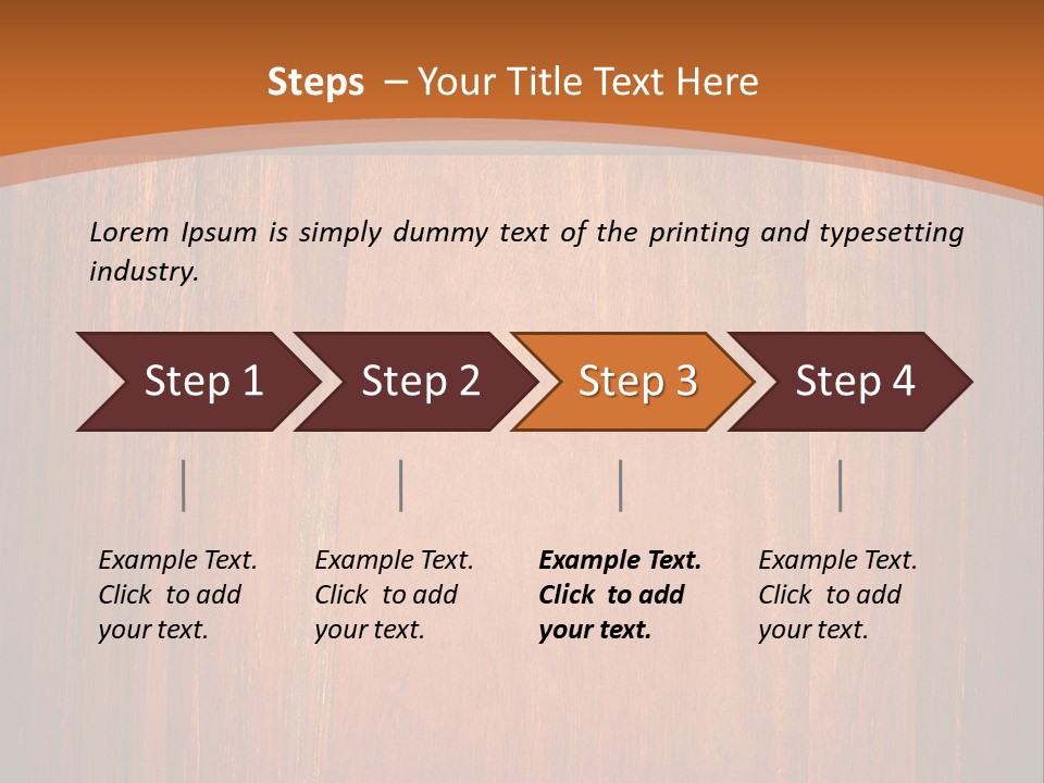 Oak Banner Timber PowerPoint Template