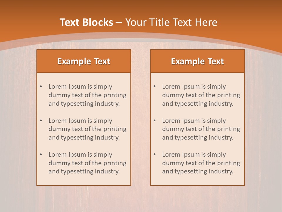 Oak Banner Timber PowerPoint Template