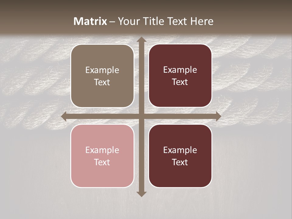 Striped Hemp Backdrop PowerPoint Template