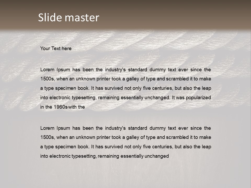 Striped Hemp Backdrop PowerPoint Template