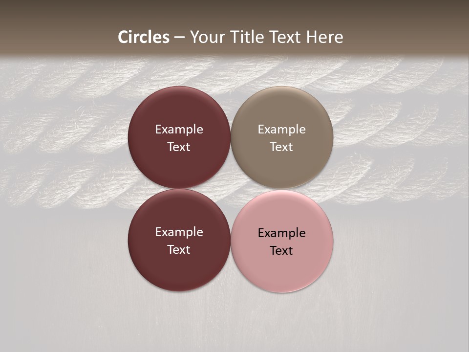 Striped Hemp Backdrop PowerPoint Template