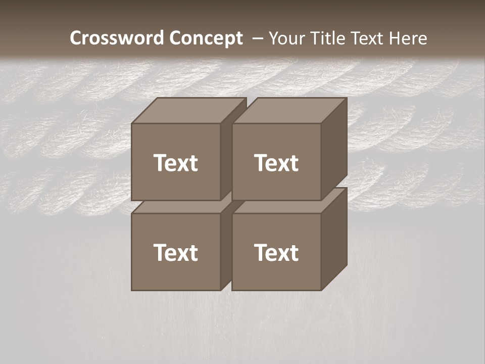 Striped Hemp Backdrop PowerPoint Template