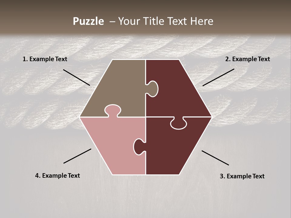 Striped Hemp Backdrop PowerPoint Template