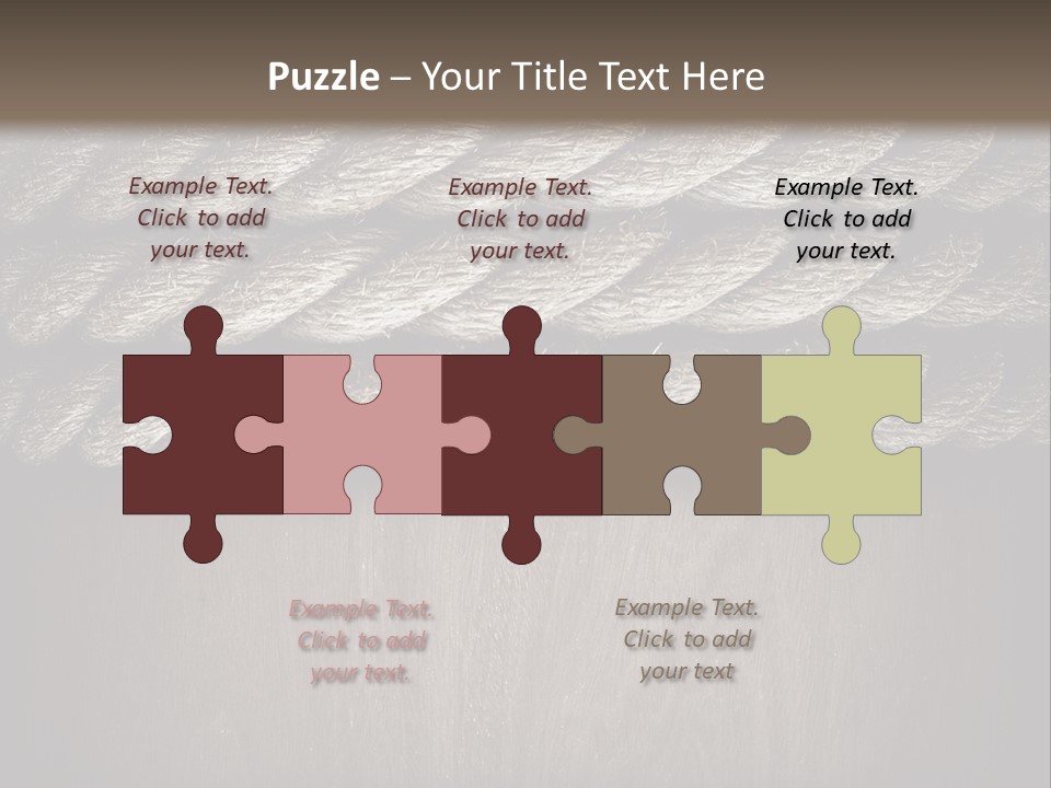 Striped Hemp Backdrop PowerPoint Template