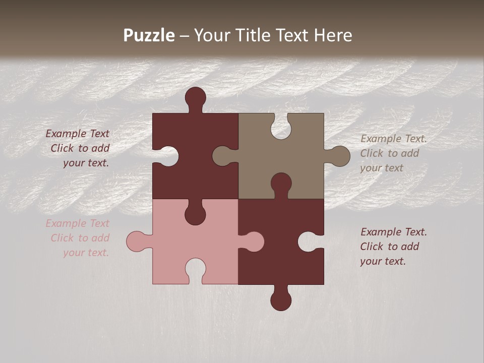 Striped Hemp Backdrop PowerPoint Template