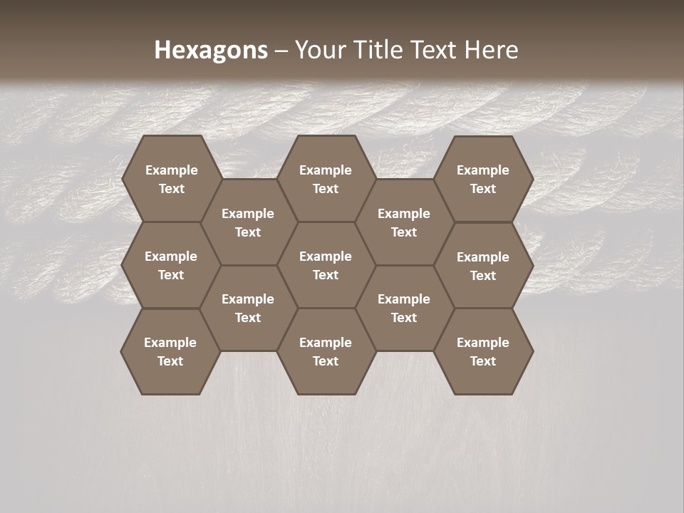 Striped Hemp Backdrop PowerPoint Template