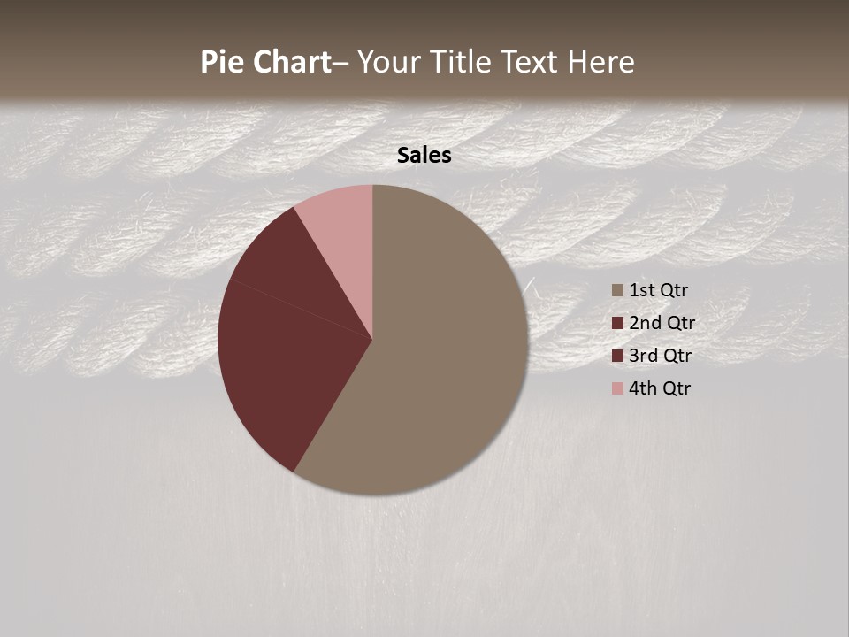 Striped Hemp Backdrop PowerPoint Template