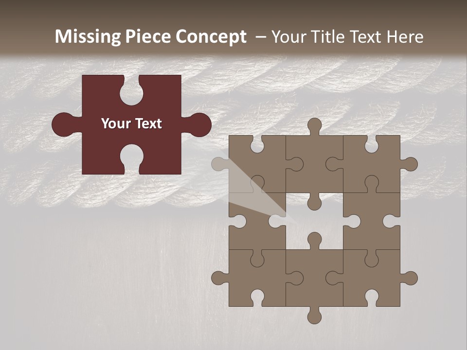 Striped Hemp Backdrop PowerPoint Template