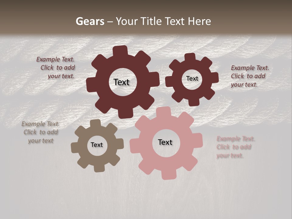 Striped Hemp Backdrop PowerPoint Template