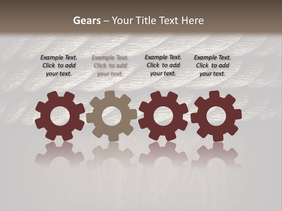 Striped Hemp Backdrop PowerPoint Template